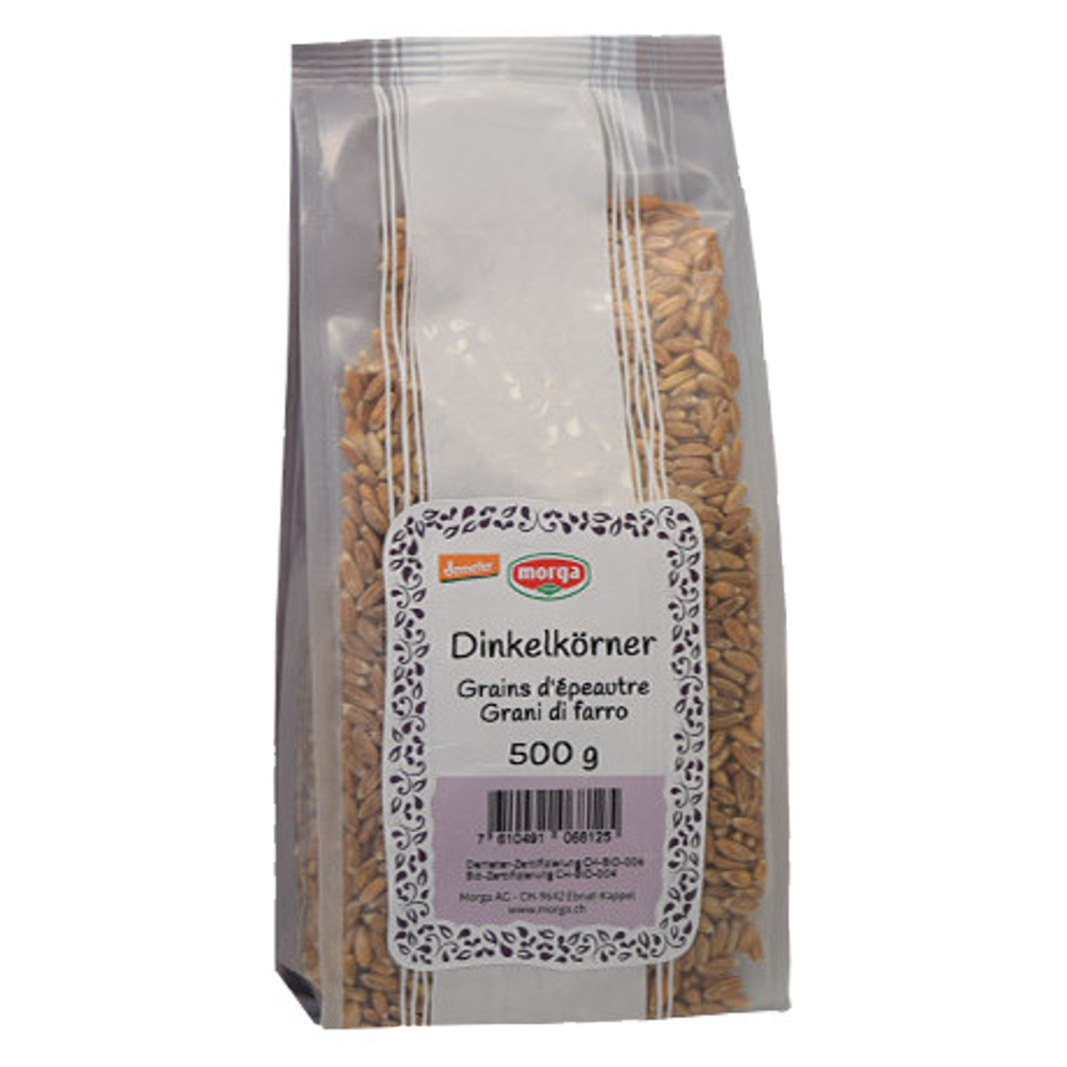 Morga Dinkelkörner Bio Demeter Beutel 500 g Morga Dinkelkörner Bio Demeter Beutel 500 g