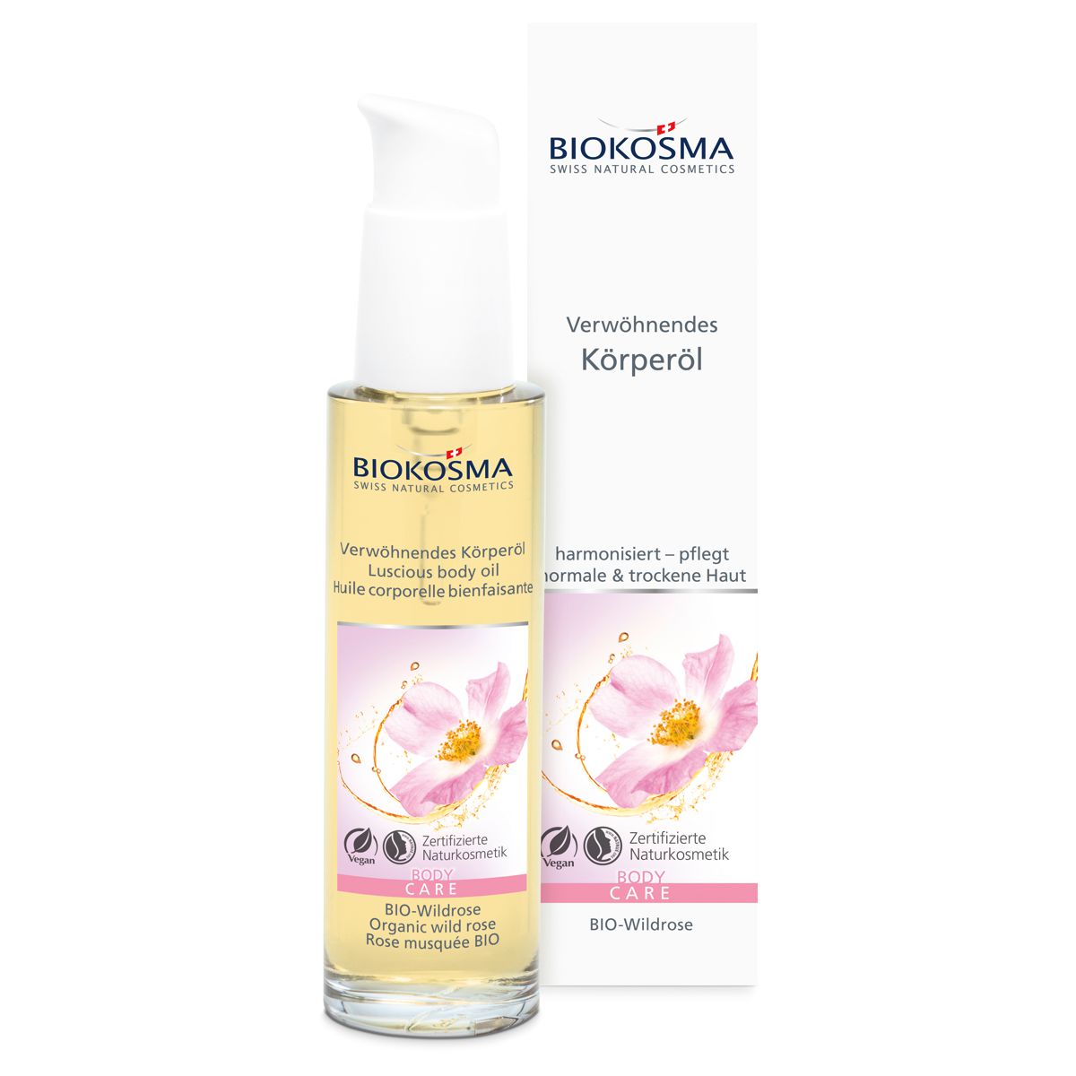 BIOKOSMA Verwöhnendes Körperöl BIO-Wildrose 100 ml