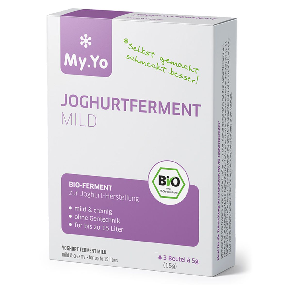 MY.YO Joghurt Ferment Mild 3x 5 g MY.YO Joghurt Ferment Mild 3x 5 g