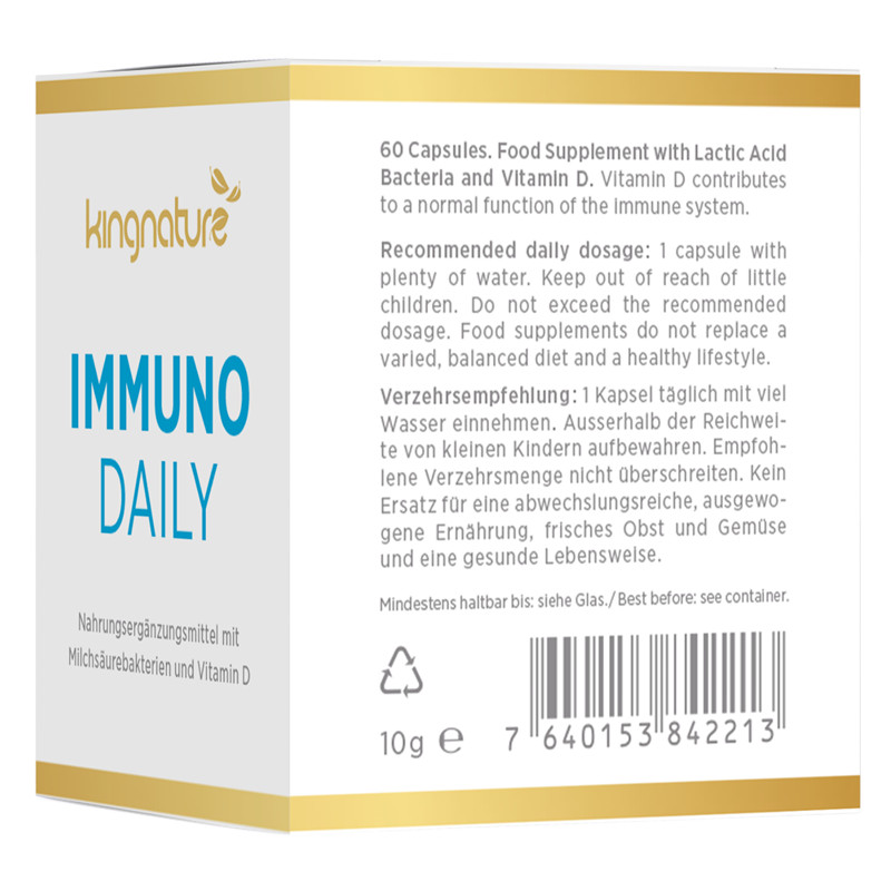 Kingnature Immuno Daily Kapseln 60 Stück