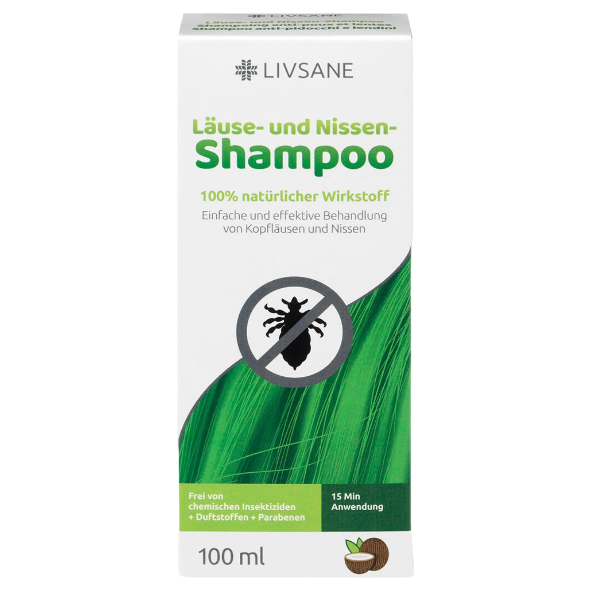 Livsane Shampooing anti-poux et lentes naturel 100 ml Livsane Shampooing anti-poux et lentes naturel 100 ml