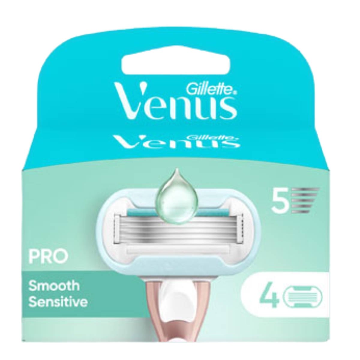 Image of Gillette Venus Pro Smooth Sensitive Systemklingen 4 Stück