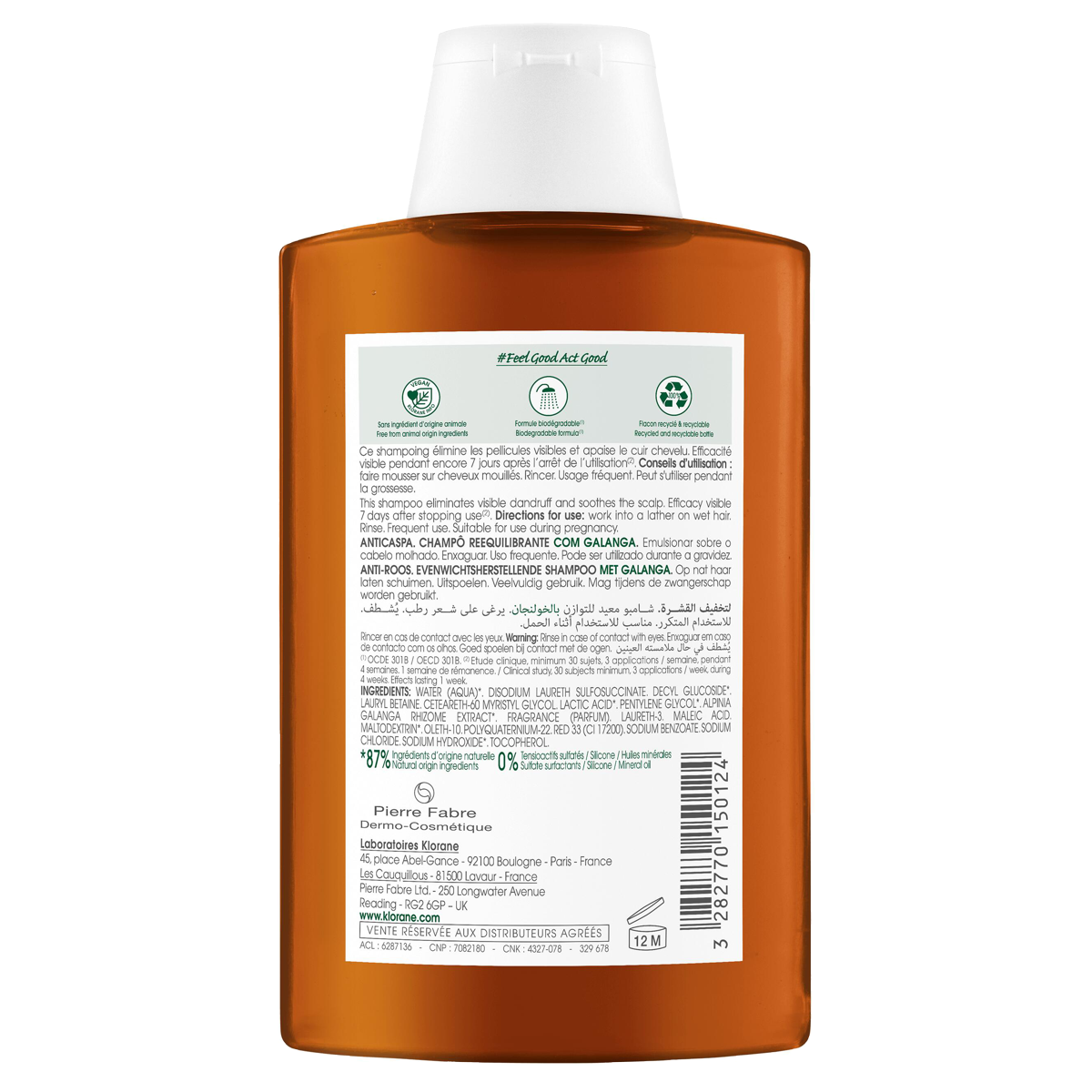 Klorane Galanga Shampoo 200 ml