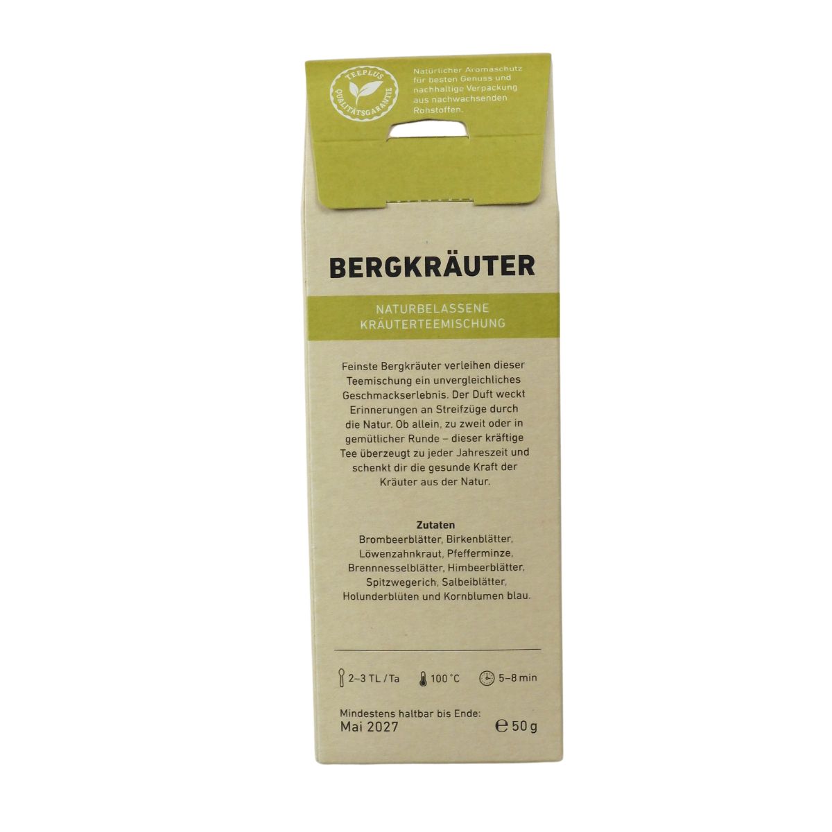 Teeplus Bergkräuter Teemischung Box 50 g Teeplus Bergkräuter Teemischung Box 50 g