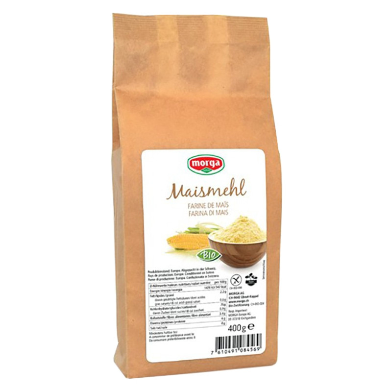 MORGA Maismehl glutenfrei Bio 400 g MORGA Maismehl glutenfrei Bio 400 g