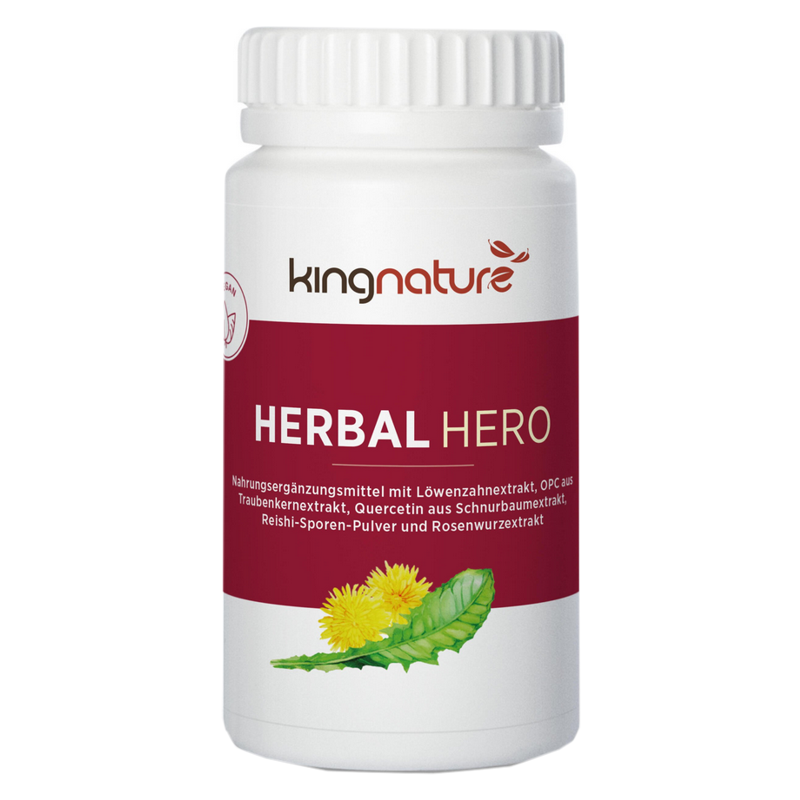 Kingnature Herbal Hero Kapseln 60 Stück  Kingnature Herbal Hero Kapseln 60 Stück