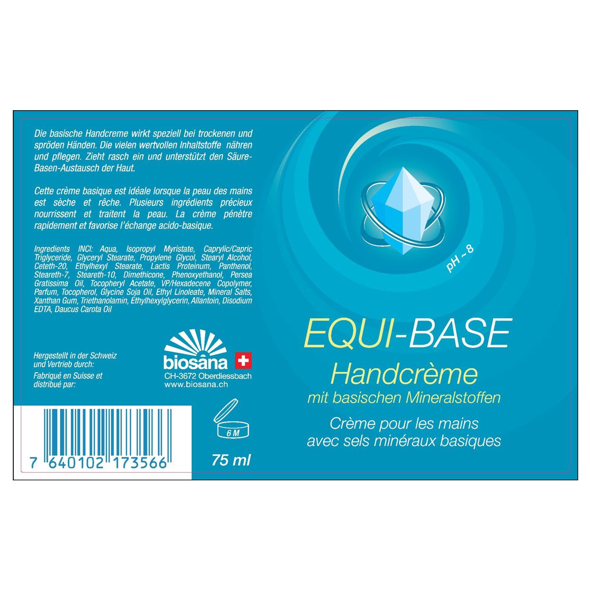 Equi-Base Handcreme basisch 75 ml Equi-Base Handcreme basisch 75 ml
