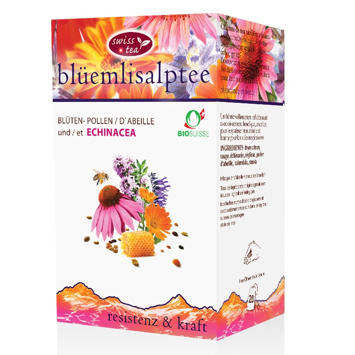 Swisstea Blüemlisalptee Beutel 20 Stück Swisstea Blüemlisalptee Beutel 20 Stück
