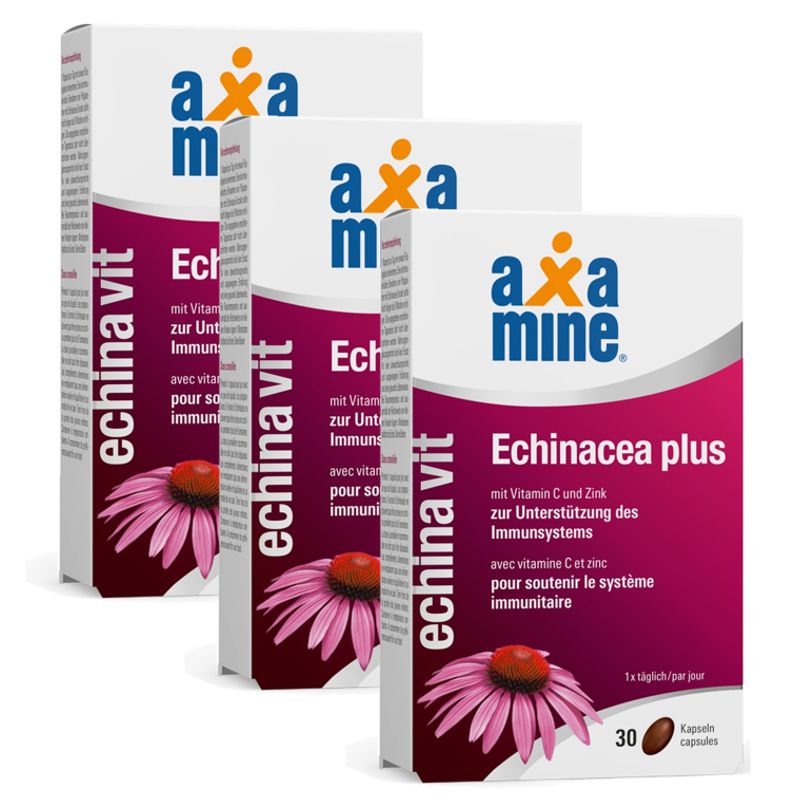 Axamine Echinacea plus Kapseln 3x 30 Stück Axamine Echinacea plus Kapseln 3x 30 Stück