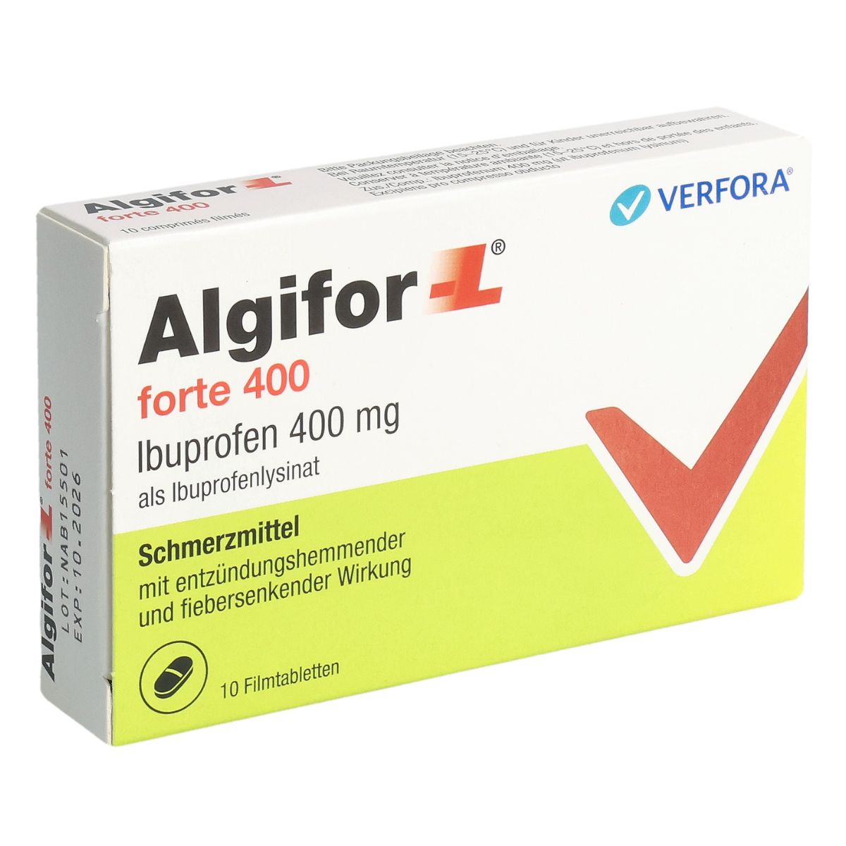 Algifor-L Forte 400 mg Filmtabletten 10 Stück