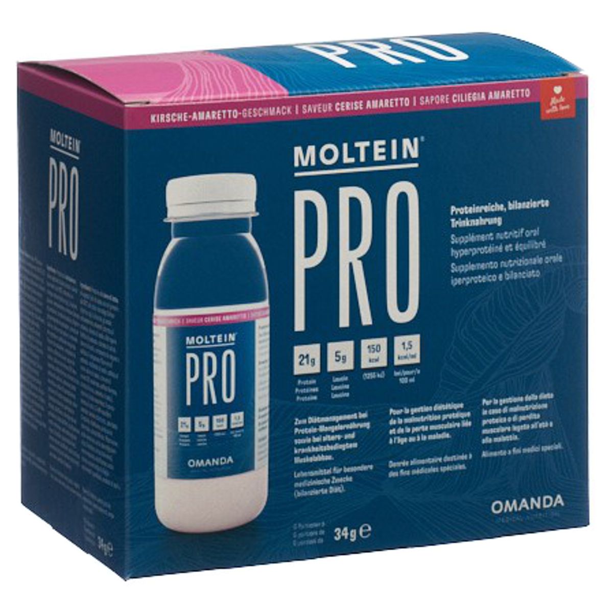 Moltein Pro 1.5 Kirsche Amaretto 6 Flaschen 34 g