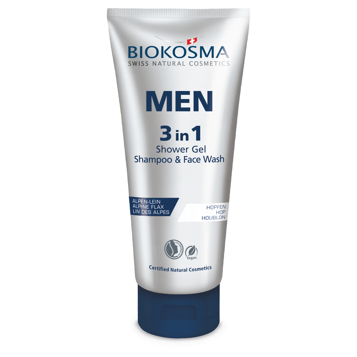 BIOKOSMA Men 3 in1 Shampoo & Showergel Tb 200 ml BIOKOSMA Men 3 in1 Shampoo & Showergel Tb 200 ml
