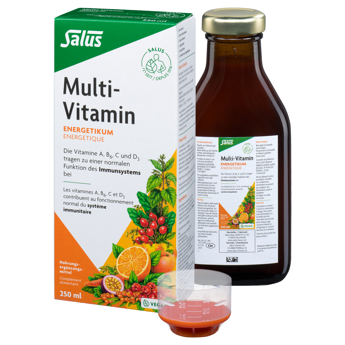 Salus Multi-Vitamin Energetikum Flasche 250 ml Salus Multi-Vitamin Energetikum Flasche 250 ml
