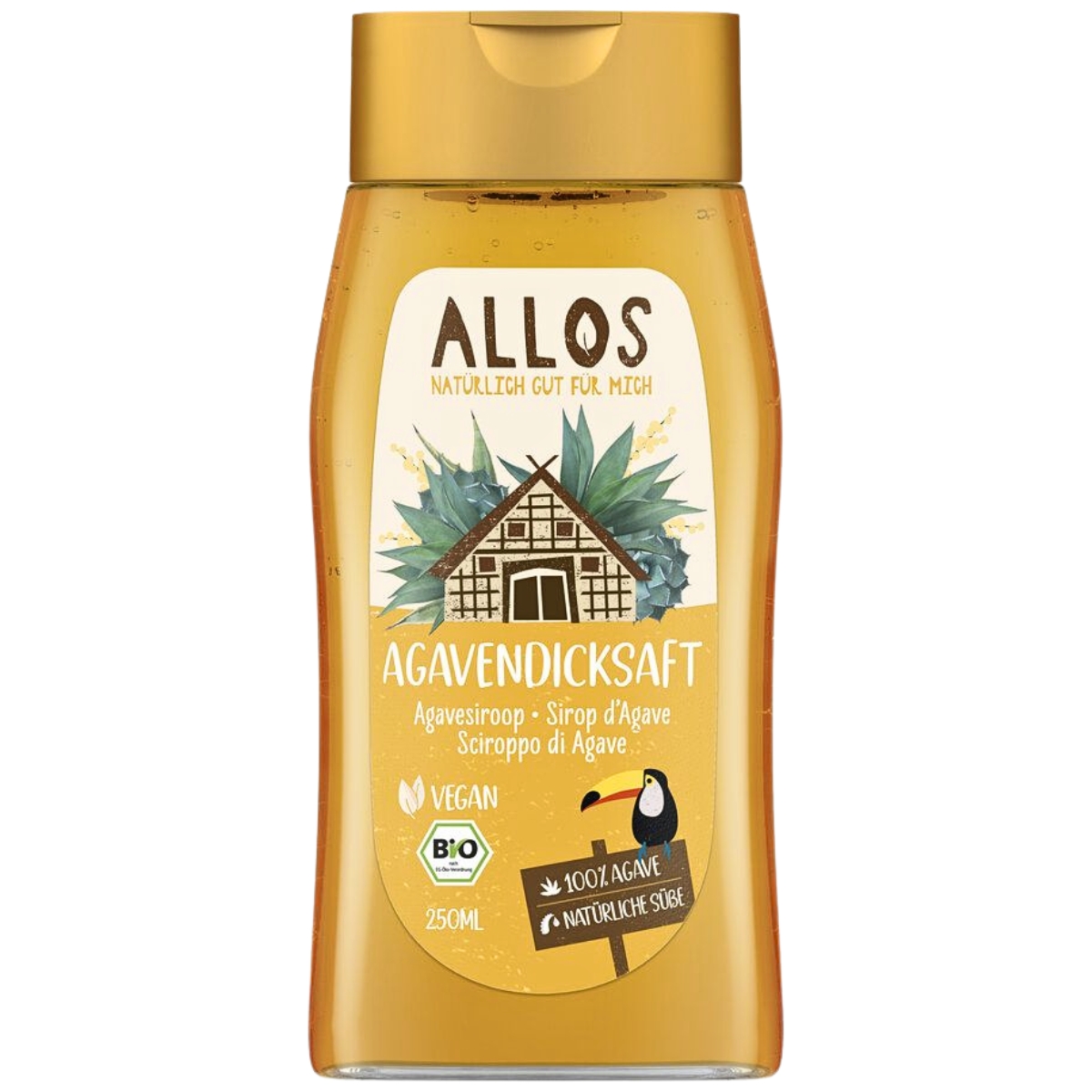 Allos Agavendicksaft in der Spenderflasche 250 ml Allos Agavendicksaft in der Spenderflasche 250 ml