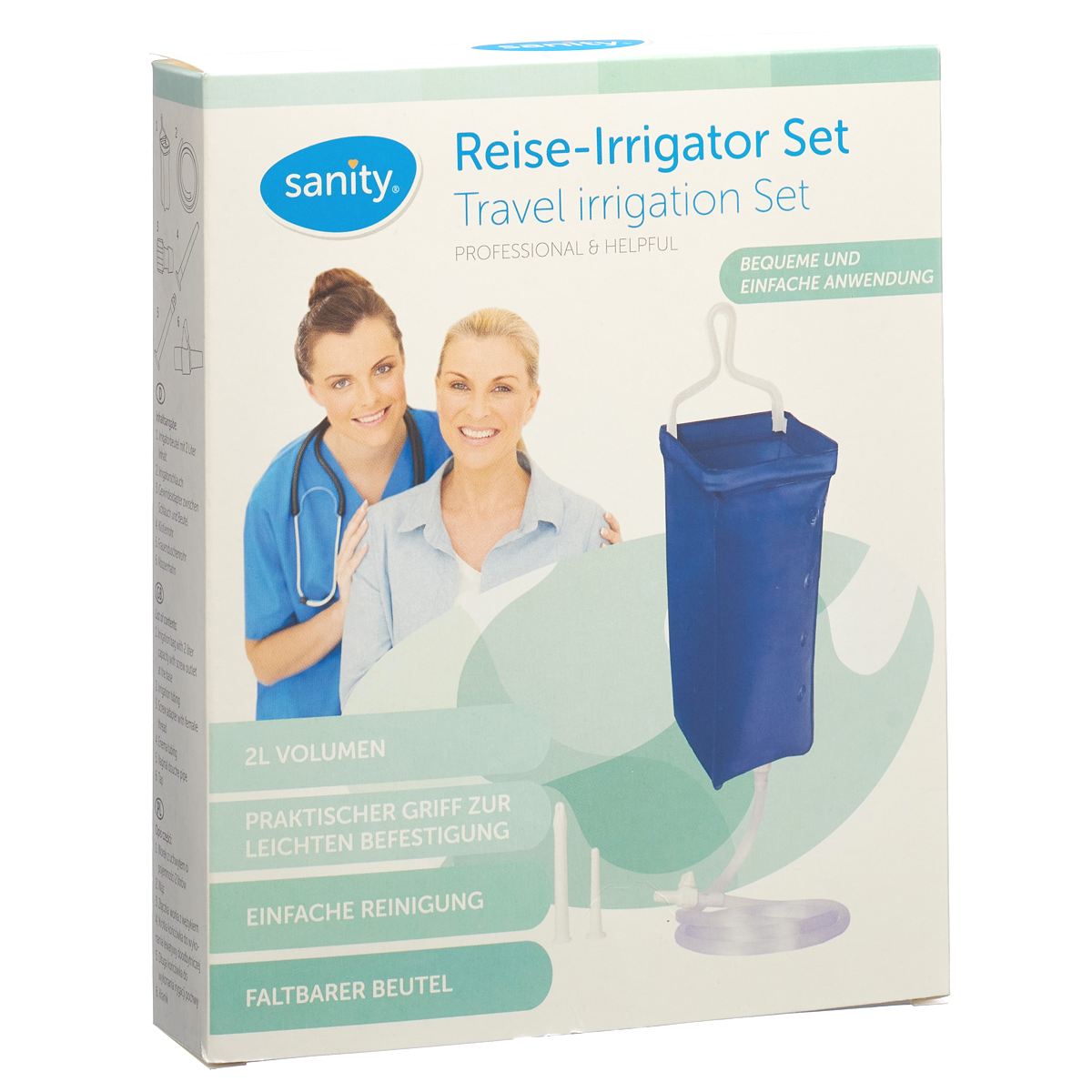 SANITY Irrigator Reise Set komplett 2L Btl SANITY Irrigator Reise Set komplett 2L Btl
