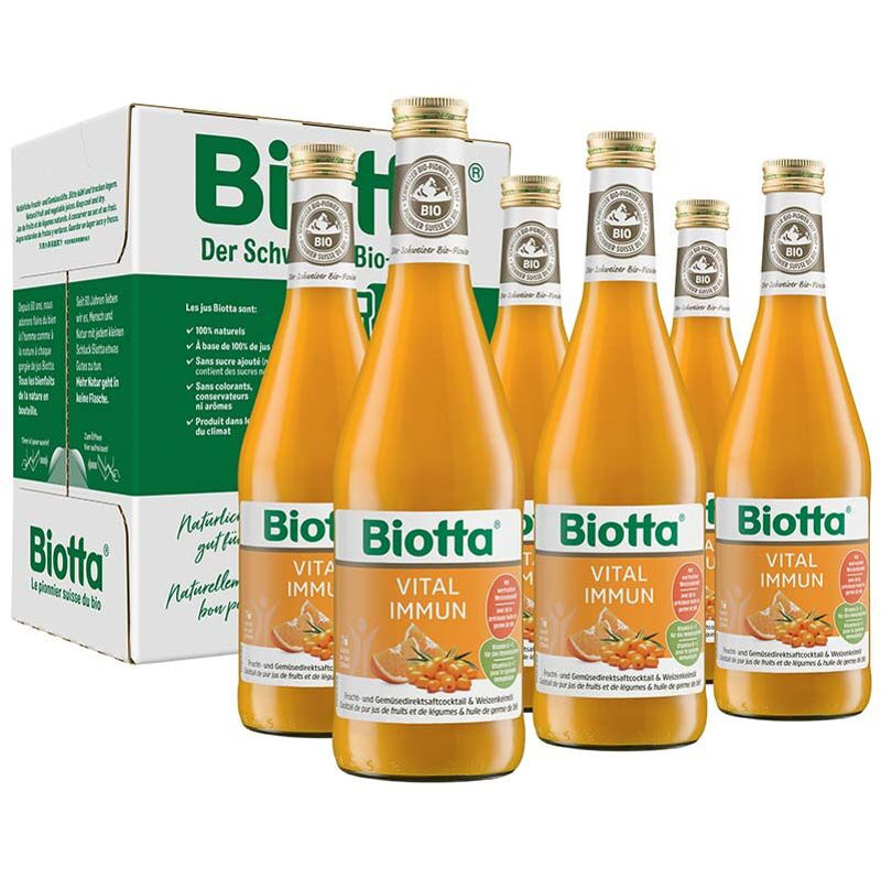 Biotta Vital Immun Bio 6 fl 5 dl Biotta Vital Immun Bio 6 fl 5 dl