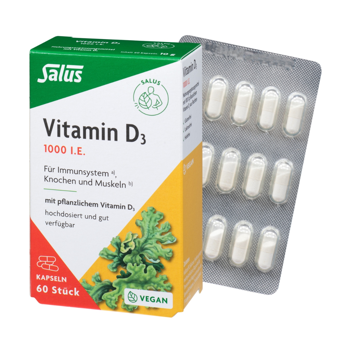 Salus Vitamin D3 1000 Vital Kapseln 60 Stück