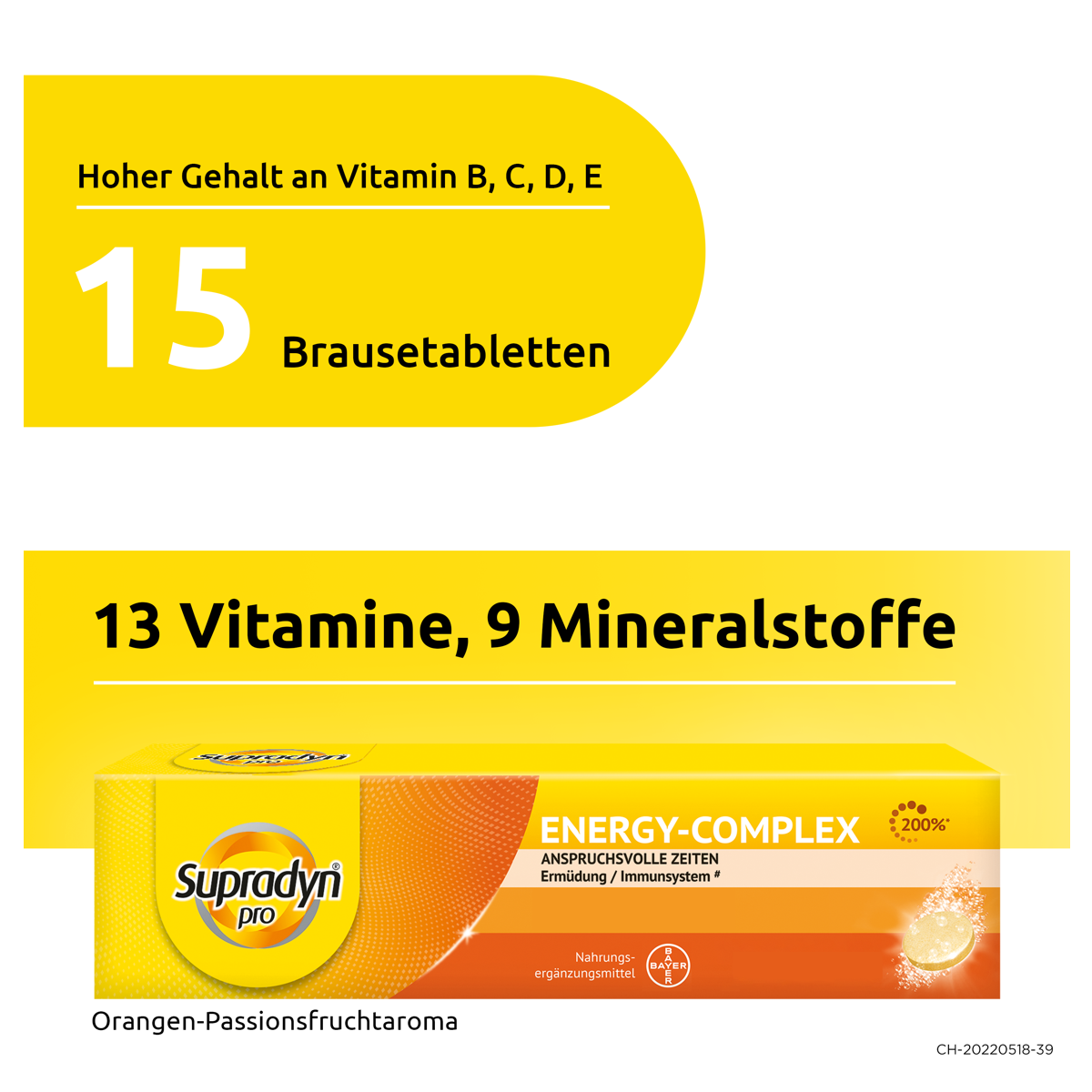 Supradyn pro energy-complex Brausetabletten 15 Stück Supradyn pro energy-complex Brausetabletten 15 Stück