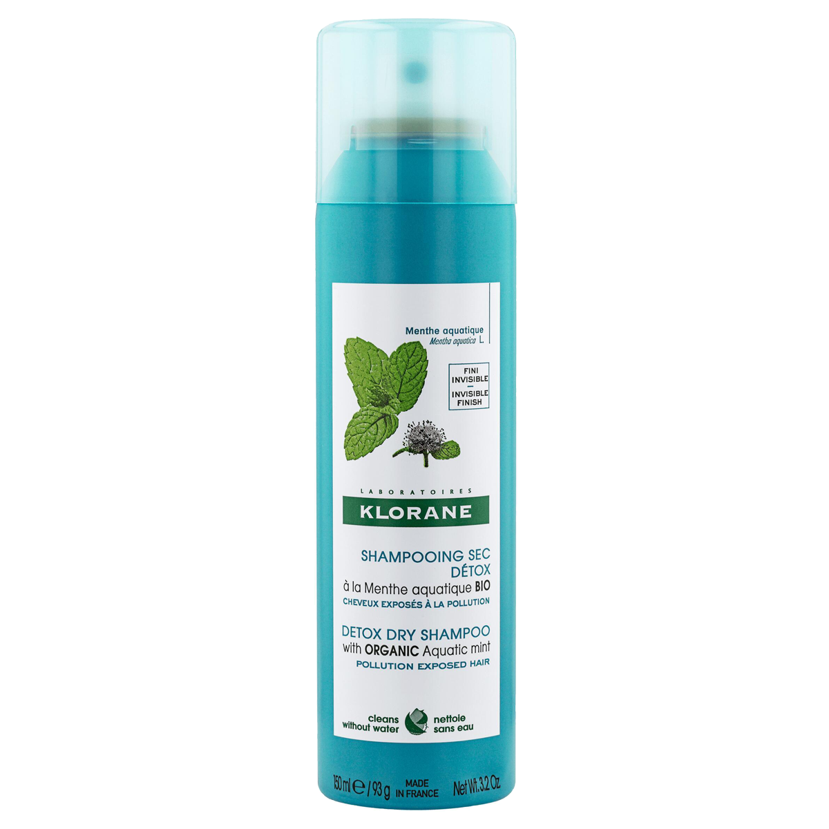 Klorane Trockenshampoo Detox Wasserminze 150 ml Klorane Trockenshampoo Detox Wasserminze 150 ml