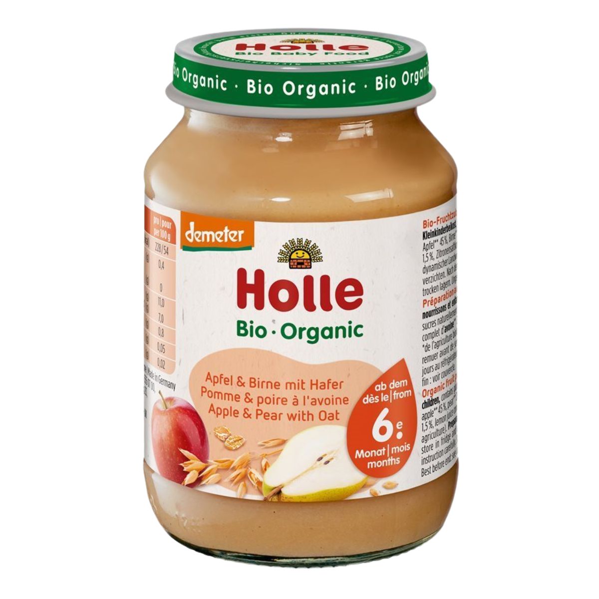 Holle Apfel & Birne mit Hafer 190 g