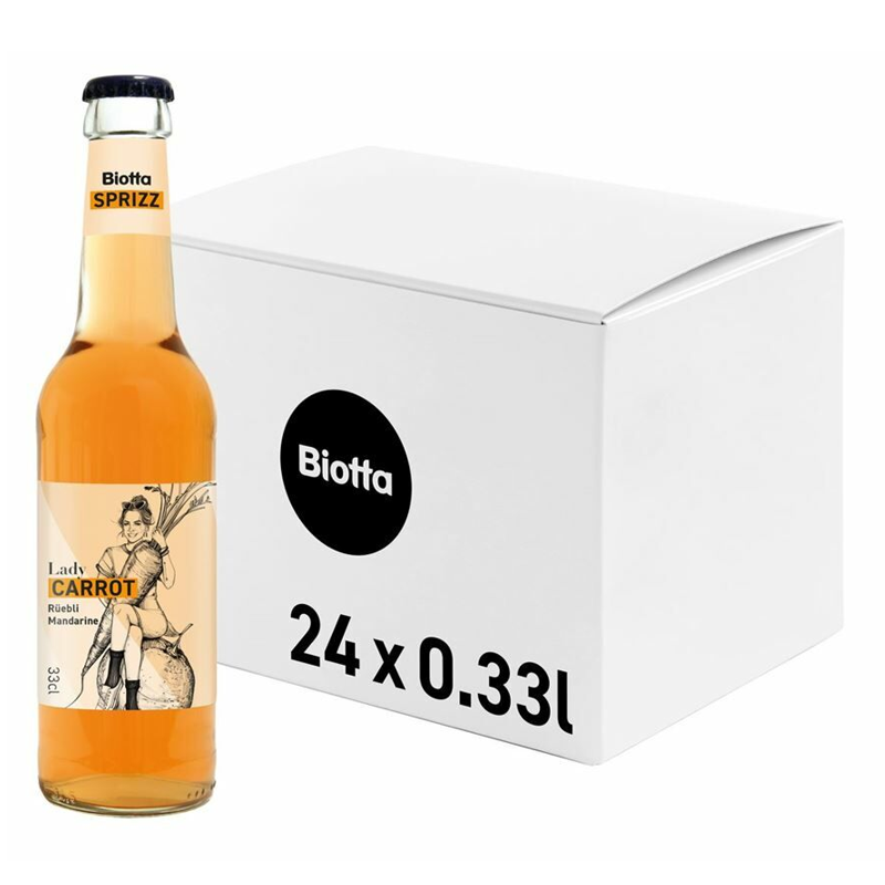 Biotta Sprizz Rüebli - Manderine 24 x 3.3 dl 
