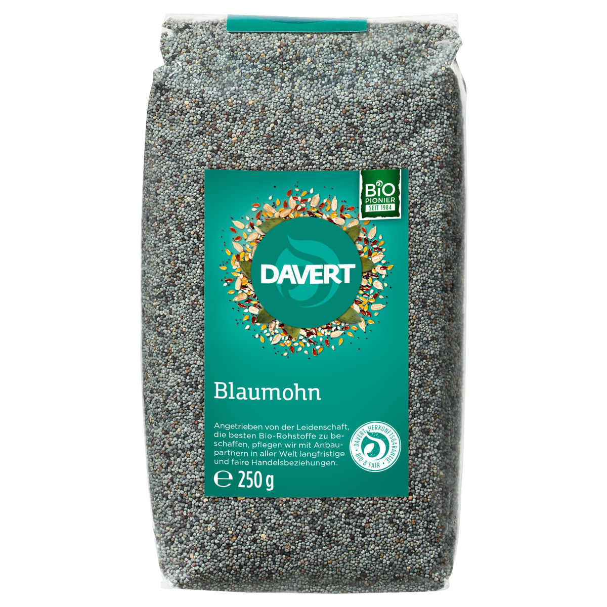 Davert Blaumohn Bio Beutel 250 g Davert Blaumohn Bio Beutel 250 g