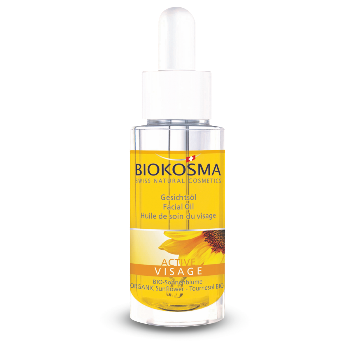 BIOKOSMA Active Gesichtsöl mit Pipette 30 ml - mit Bio-Sonnenblumenöl