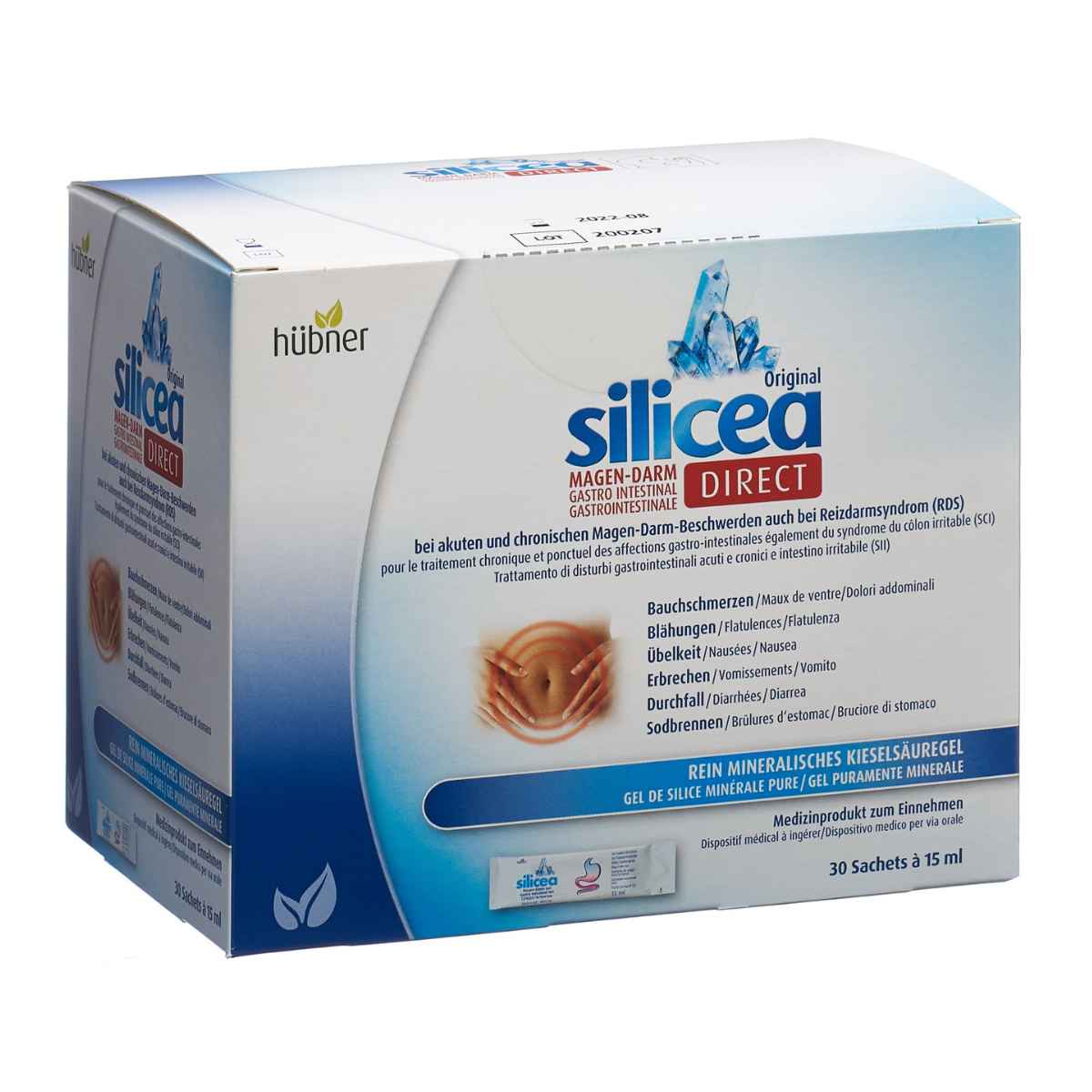 HÜBNER Silicea Magen Darm Direct Gel 30 Stick 15 ml