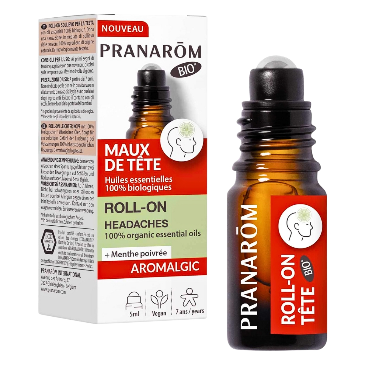 Pranarom Aromalgic Cepharom Roll-on Leichter Kopf 5 ml