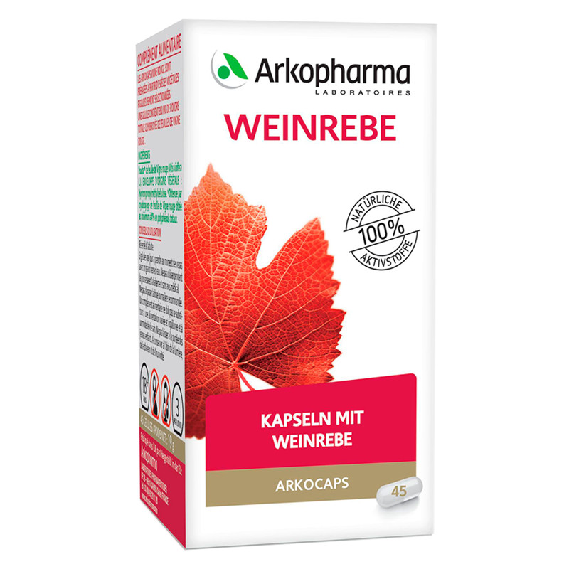 Arkocaps Weinrebe Kapseln 45 Stück Arkocaps Weinrebe Kapseln 45 Stück