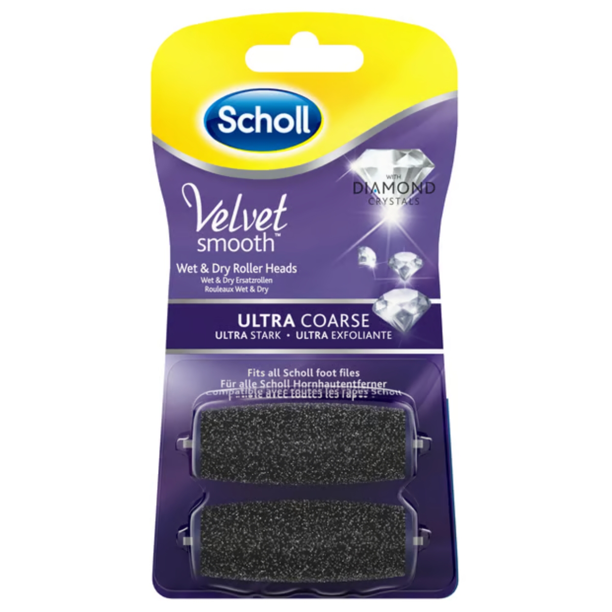 SCHOLL Velvet Smooth Wet & Dry Rouleaux de rechange 2 pièces SCHOLL Velvet Smooth Wet & Dry Rouleaux de rechange 2 pièces
