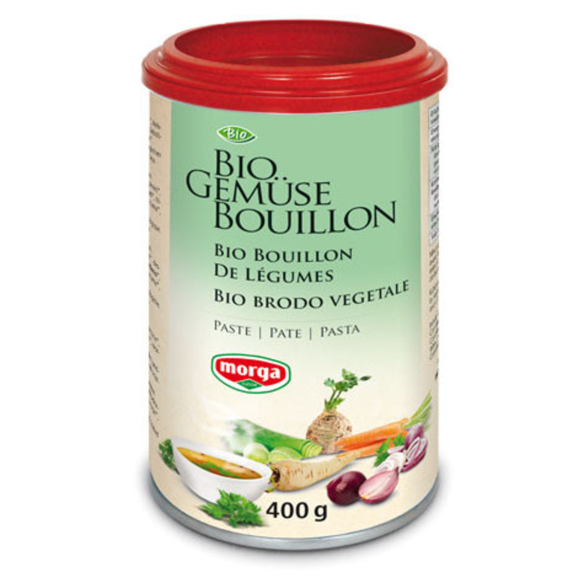 Morga Gemüse Bouillon Paste Bio Dose 400 g