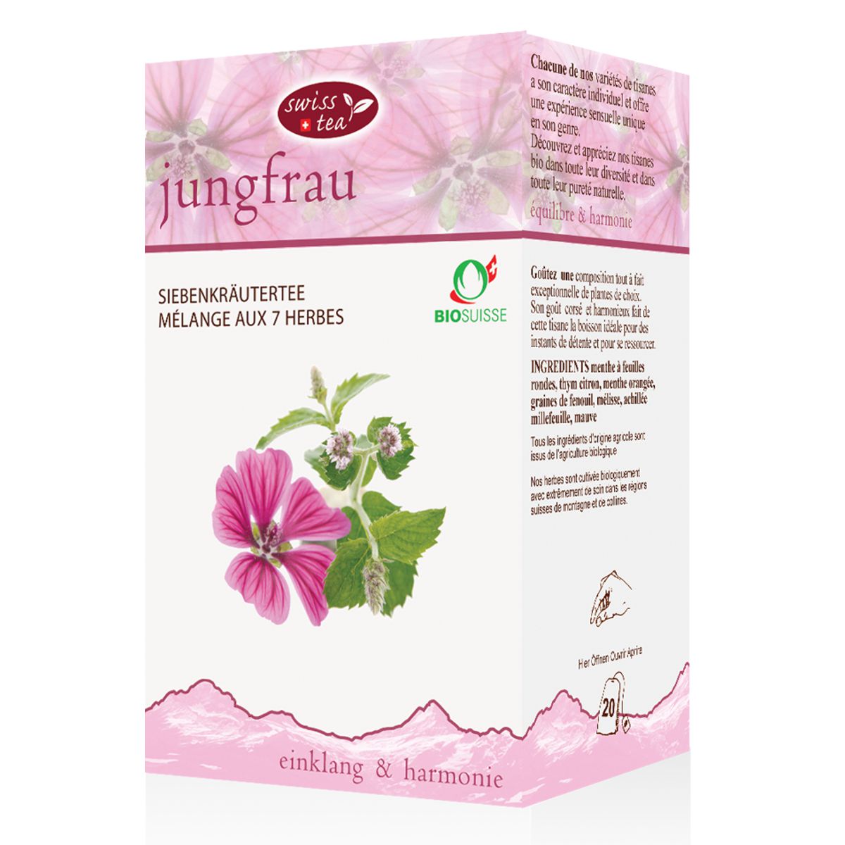 Swisstea Jungfrau Beutel 20 Stück Swisstea Jungfrau Beutel 20 Stück