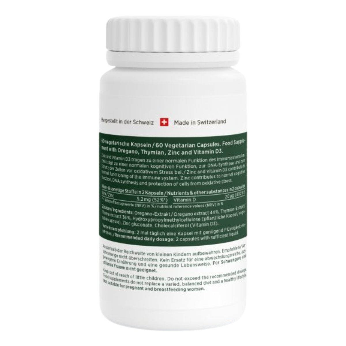 Kingnature Oregano Vida Kapseln 614 mg Dose 60 Stück