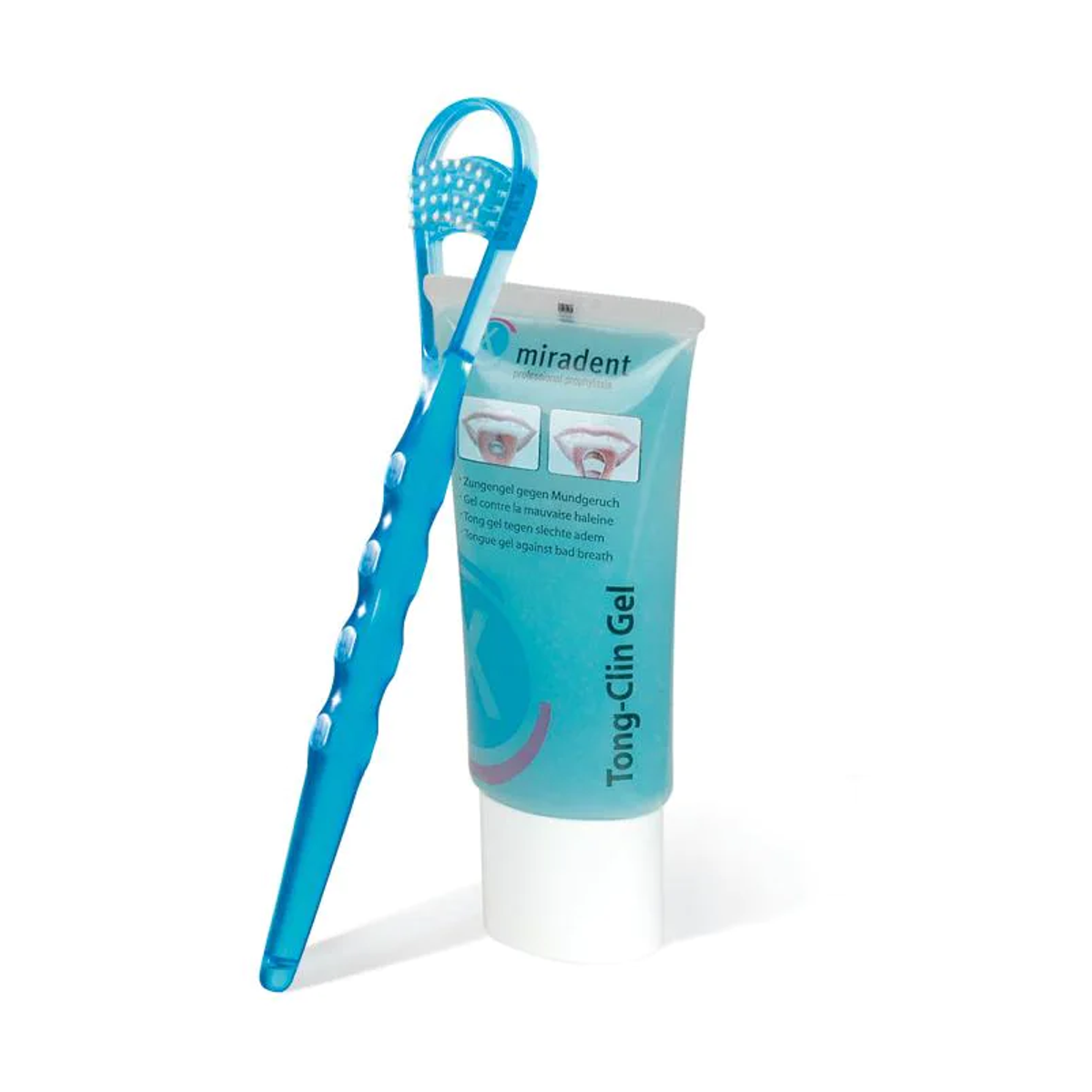 MIRADENT Zungenreiniger Set 50ml Gel + Zungenreiniger MIRADENT Zungenreiniger Set 50ml Gel + Zungenreiniger