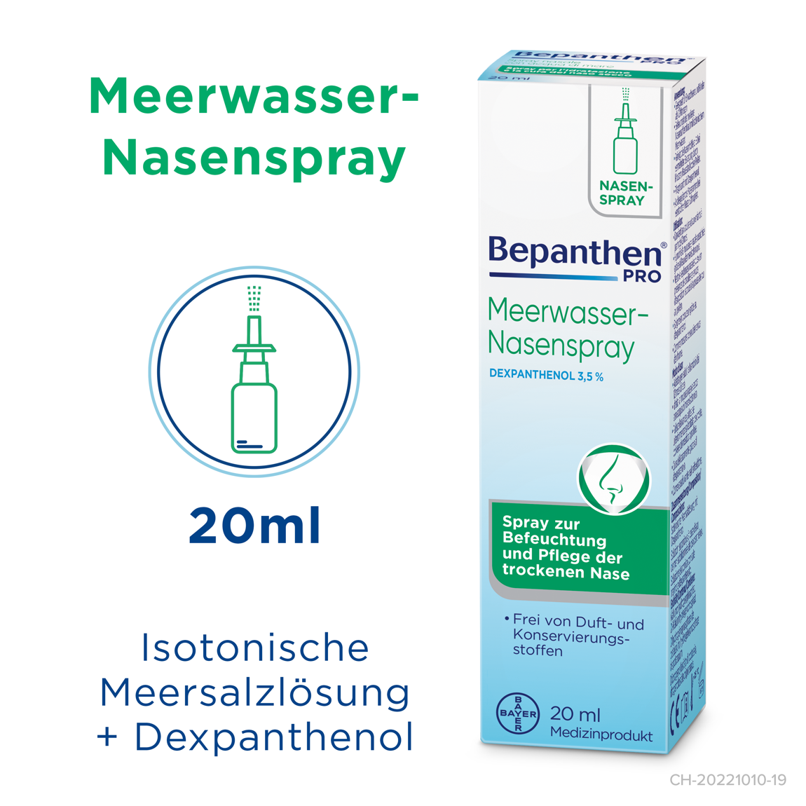 Bepanthen Pro Meerwasser-Nasenspray 20 ml Bepanthen Pro Meerwasser-Nasenspray 20 ml