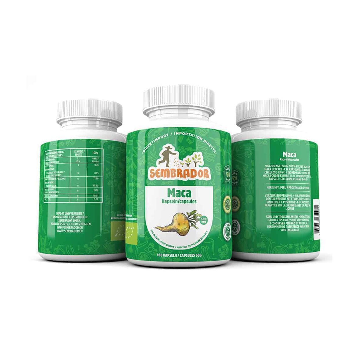 SEMBRADOR Maca Kapseln (500mg) Bio 100 Kapseln SEMBRADOR Maca Kapseln (500mg) Bio 100 Kapseln