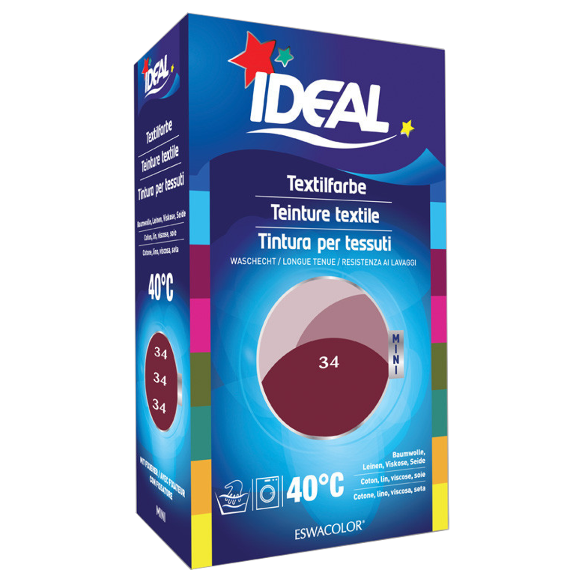 IDEAL MINI Baumwolle Color No34 bordeaux