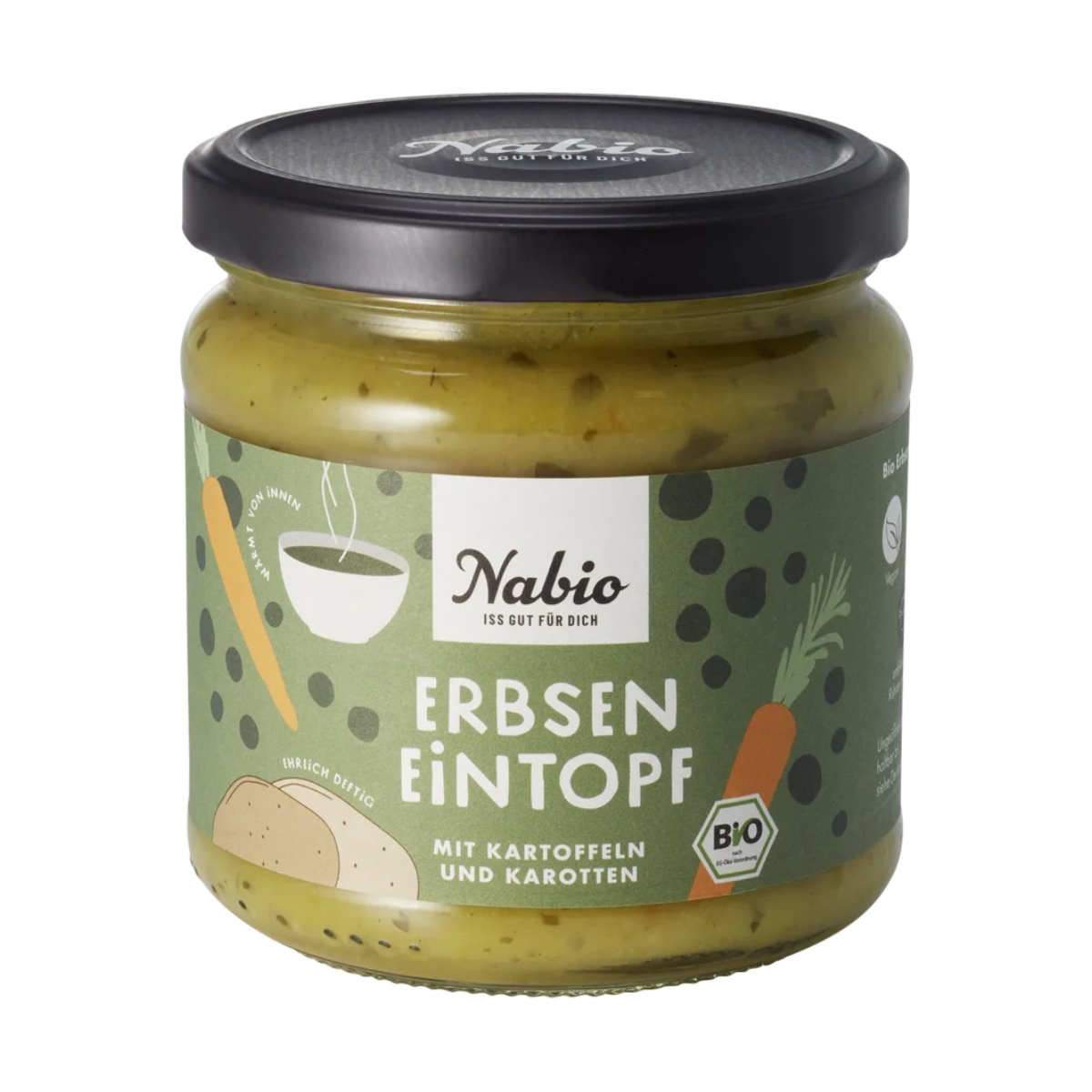 Potée de petits pois prête à l'emploi Nabio 365 g Potée de petits pois prête à l'emploi Nabio 365 g