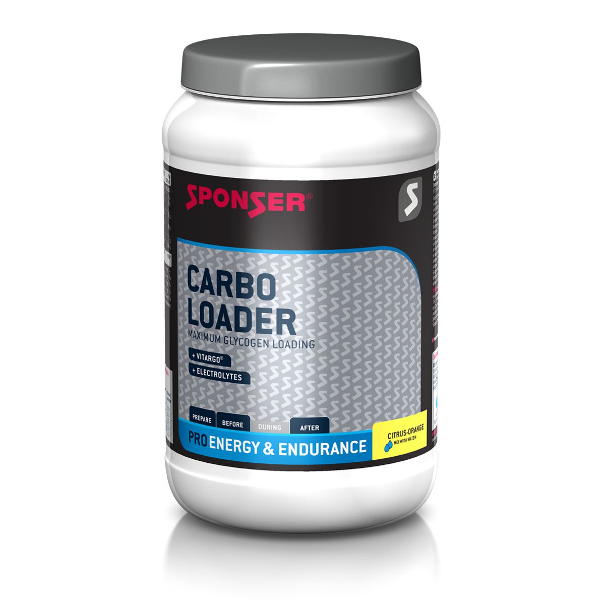 Sponser Carbo Loader Pulver Citrus Orange 1200 g