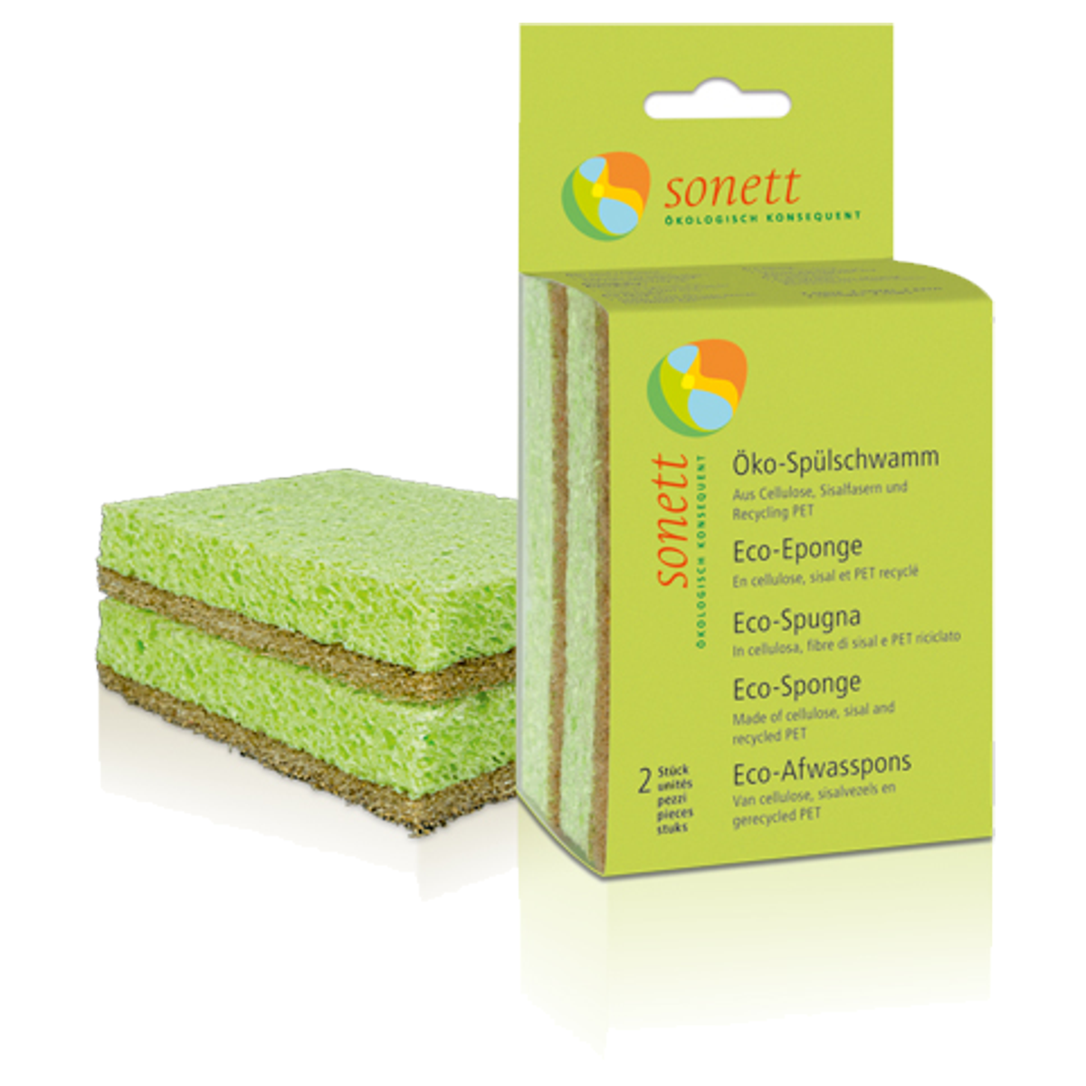 Sonett Spülschwamm Öko 2 Stück Sonett Spülschwamm Öko 2 Stück
