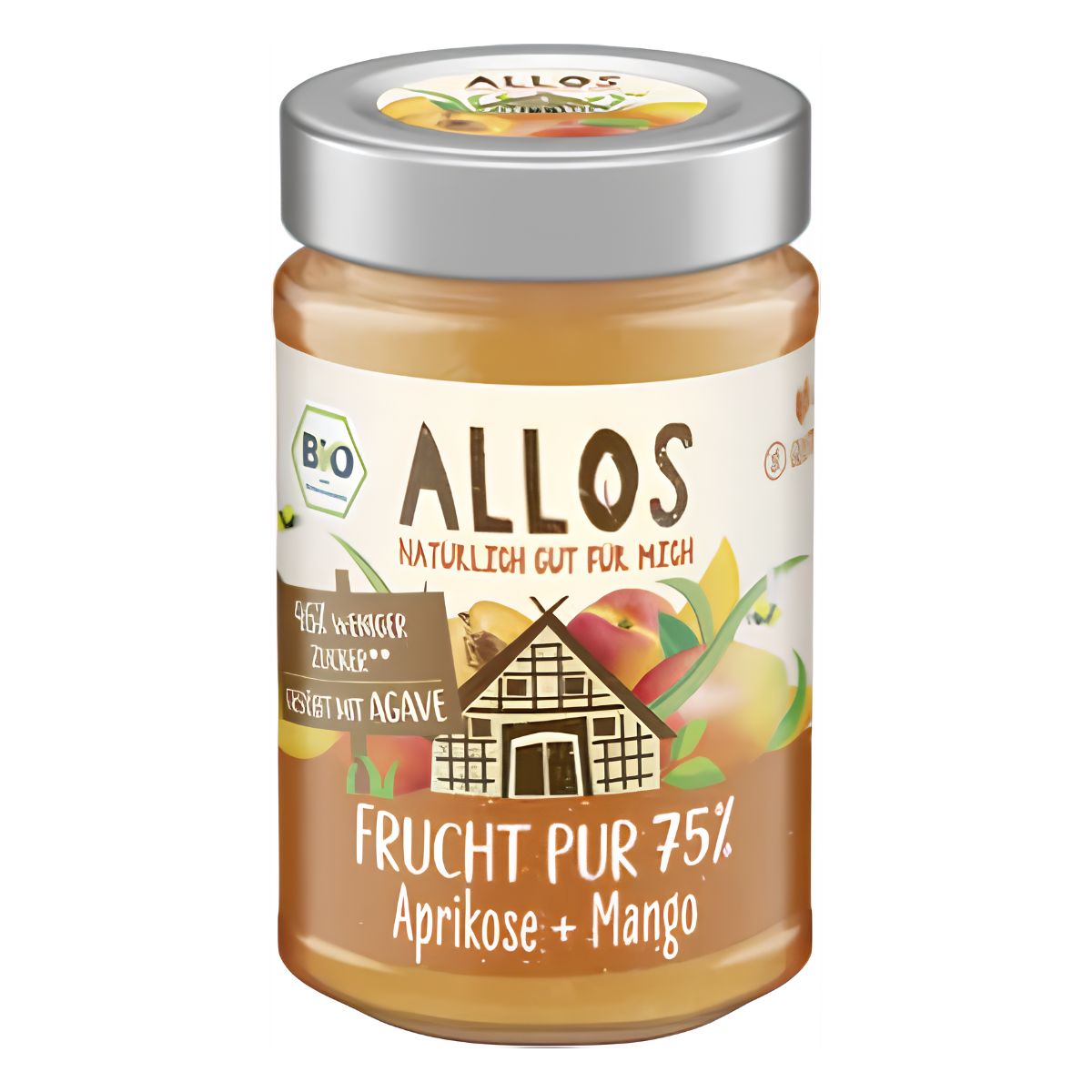 ALLOS Frucht Pur Konfitüre 75 % Aprikose Bio 250 g
