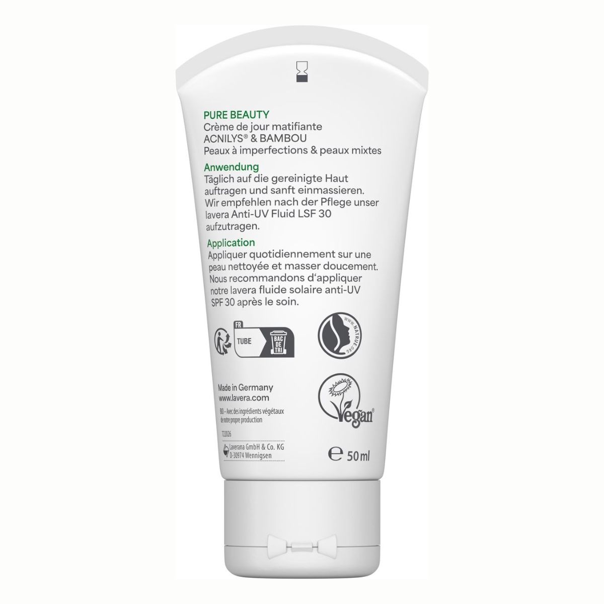 Lavera Mattierende Balancecreme Grüner Tee 50 ml