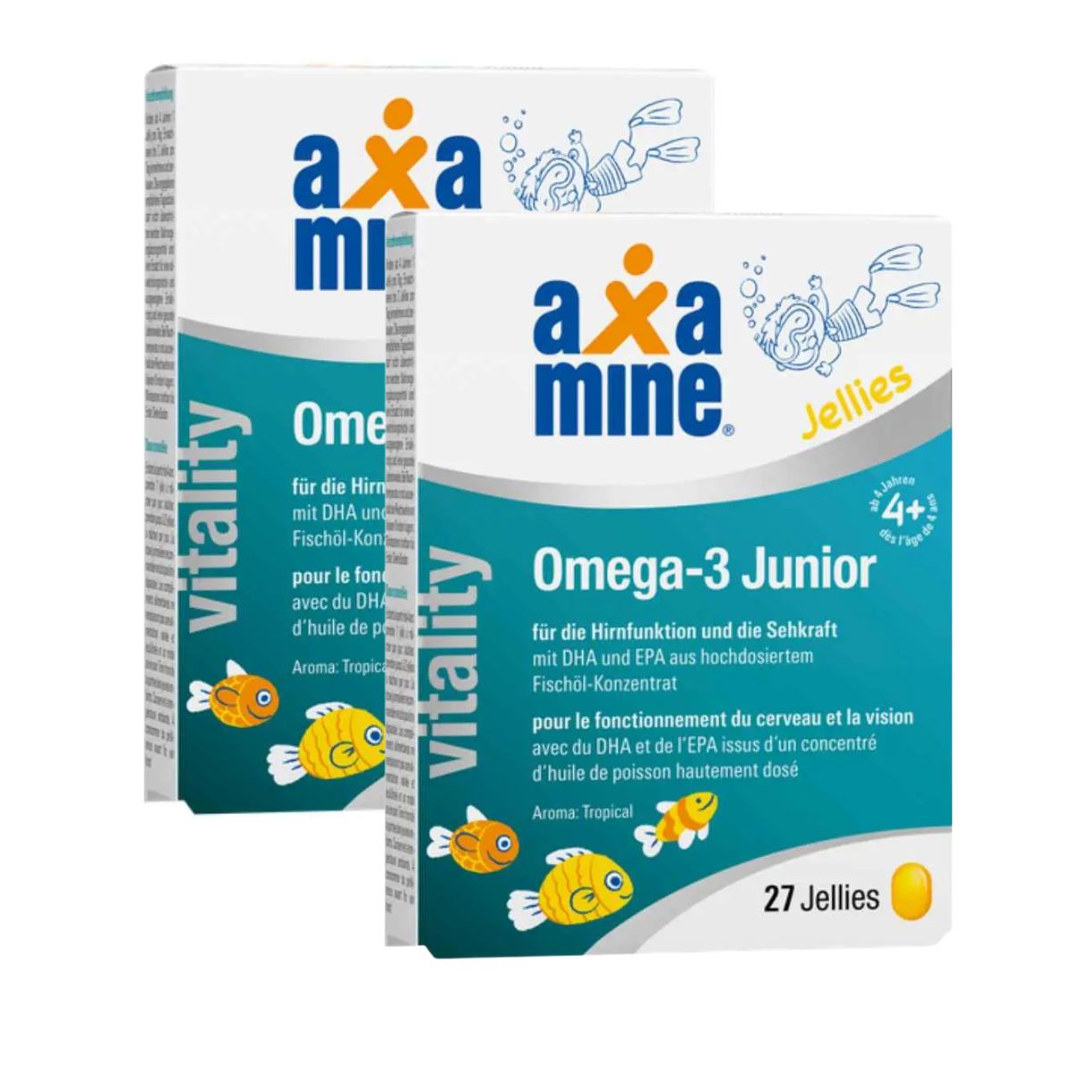Axamine vitality Omega-3 Junior 2 x 27 Jellies