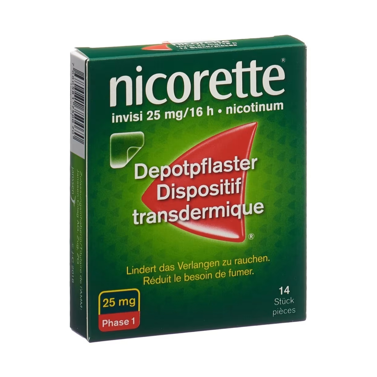 Nicorette Invisi Patch 25 mg/16 h 14 Stück Nicorette Invisi Patch 25 mg/16 h 14 Stück