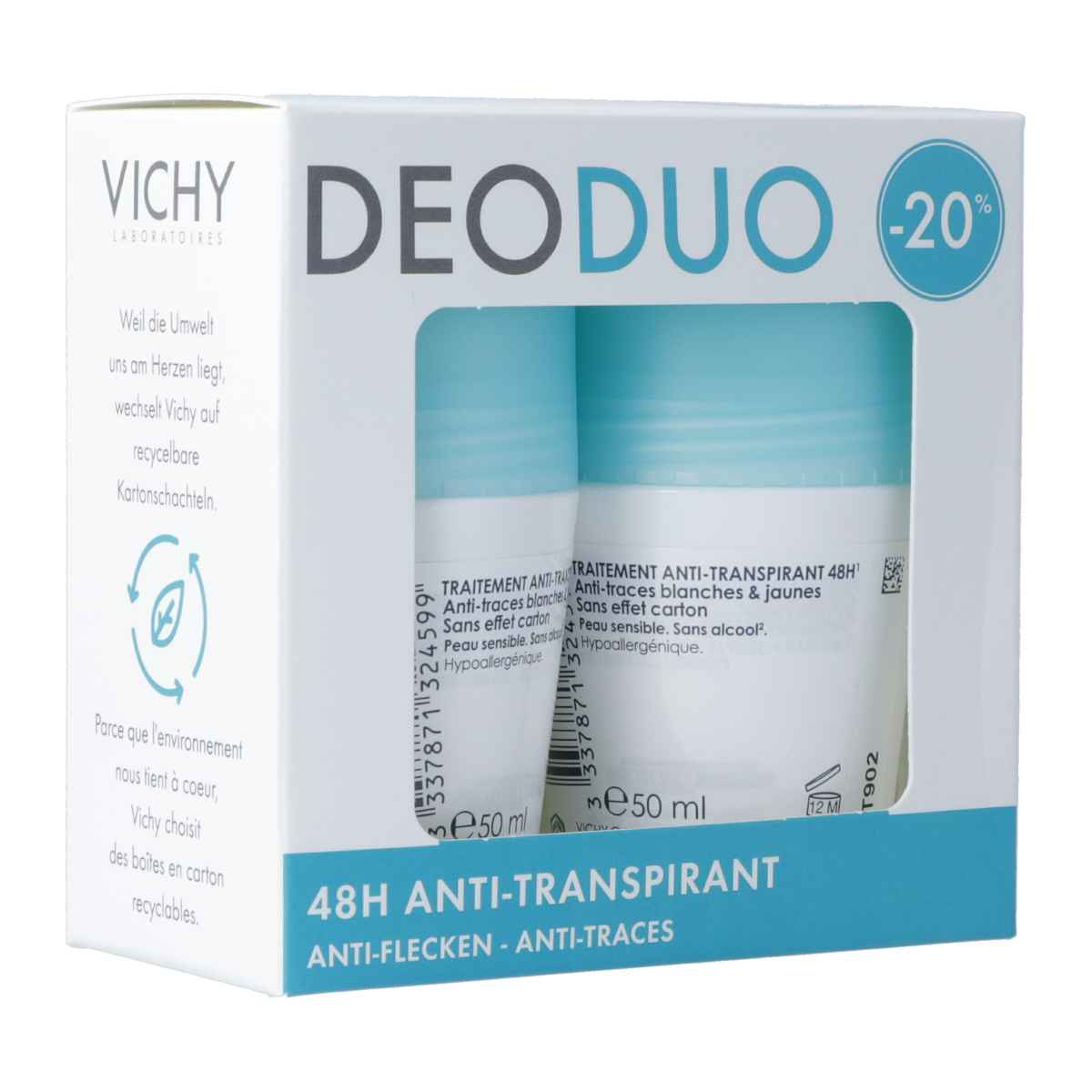 Vichy Déodorant à bille anti-taches 50 ml
