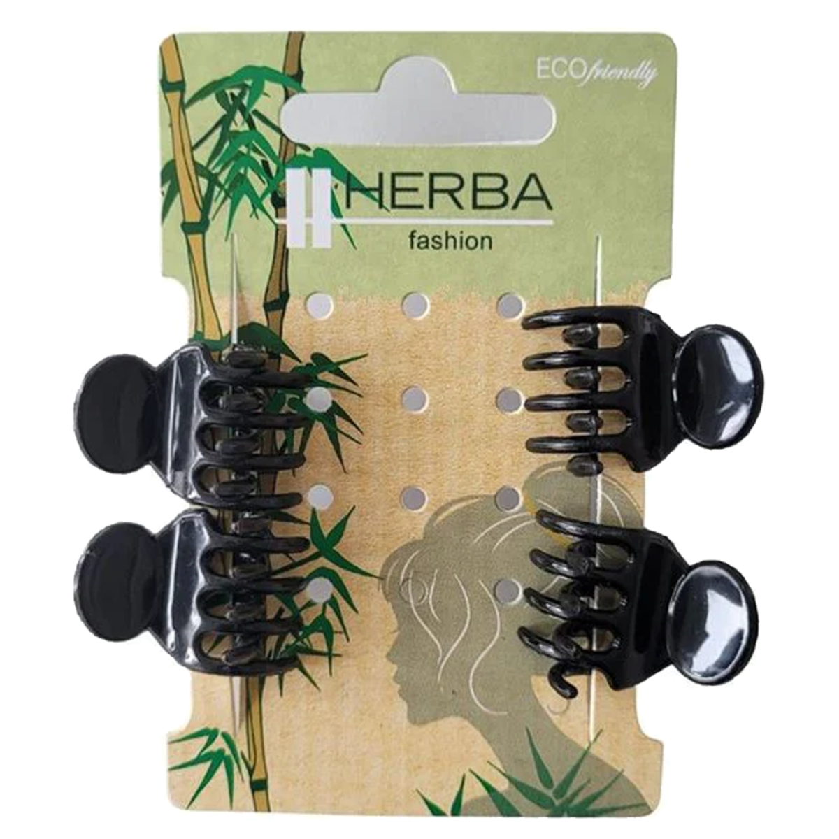HERBA Ecofriendly Pinzettina 2 cm schwarz 4 Stk