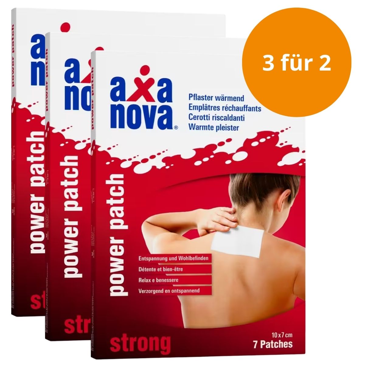 Axanova Power Patch Hot 3x 7 Stück - 3 für 2 Aktion
