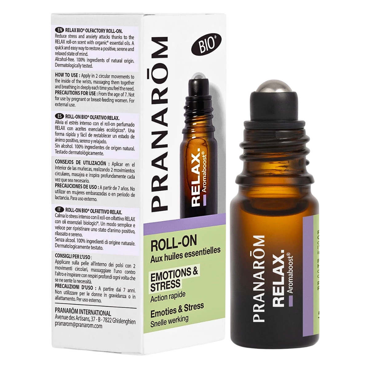 Pranarom Aromaboost Roll-on Relax Bio 5 ml