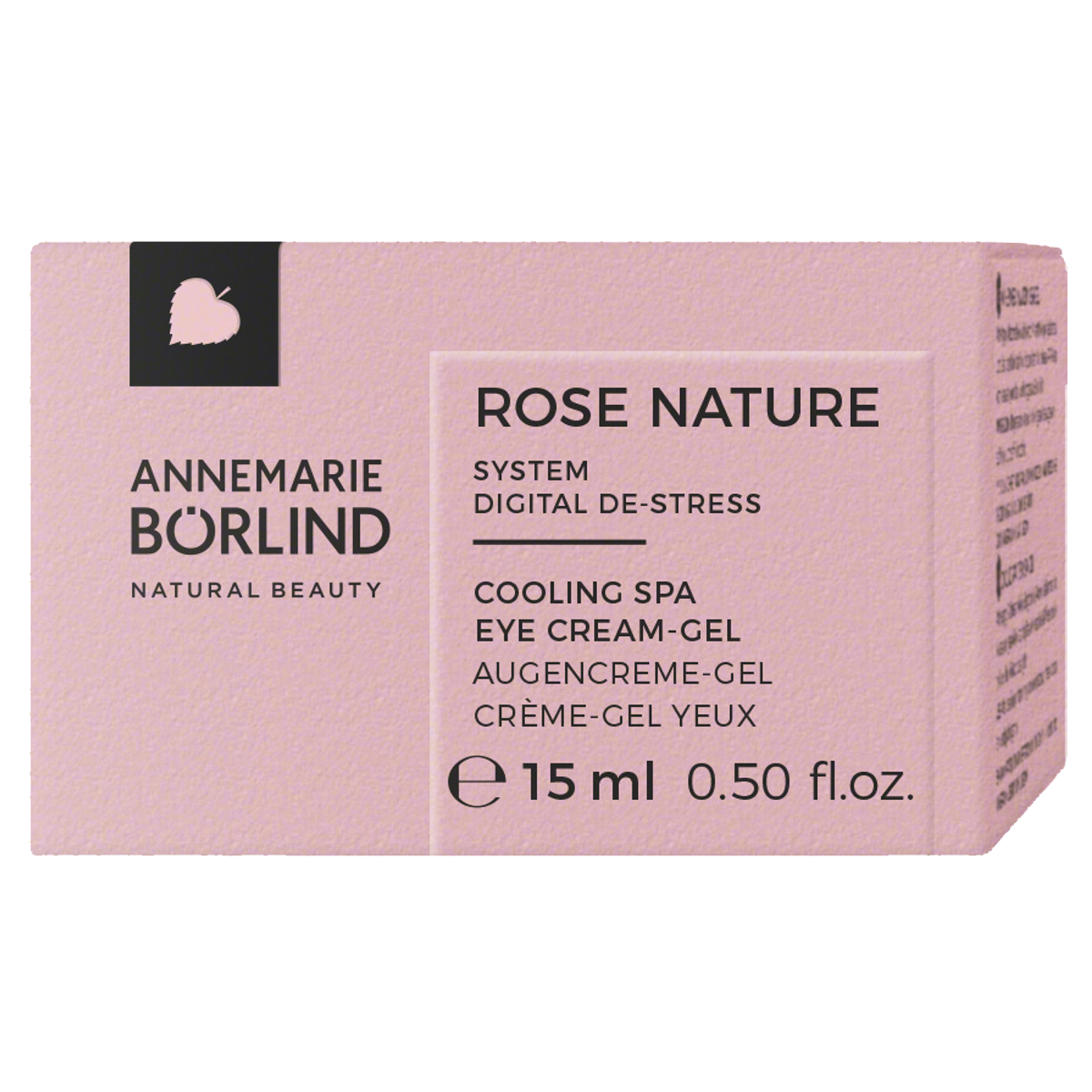 Börlind Rose Nature Cooling Spa Eye Creme Gel Verpackung